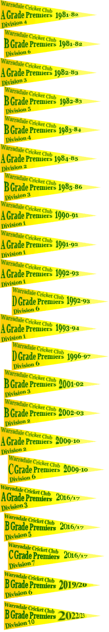 premiership pennants